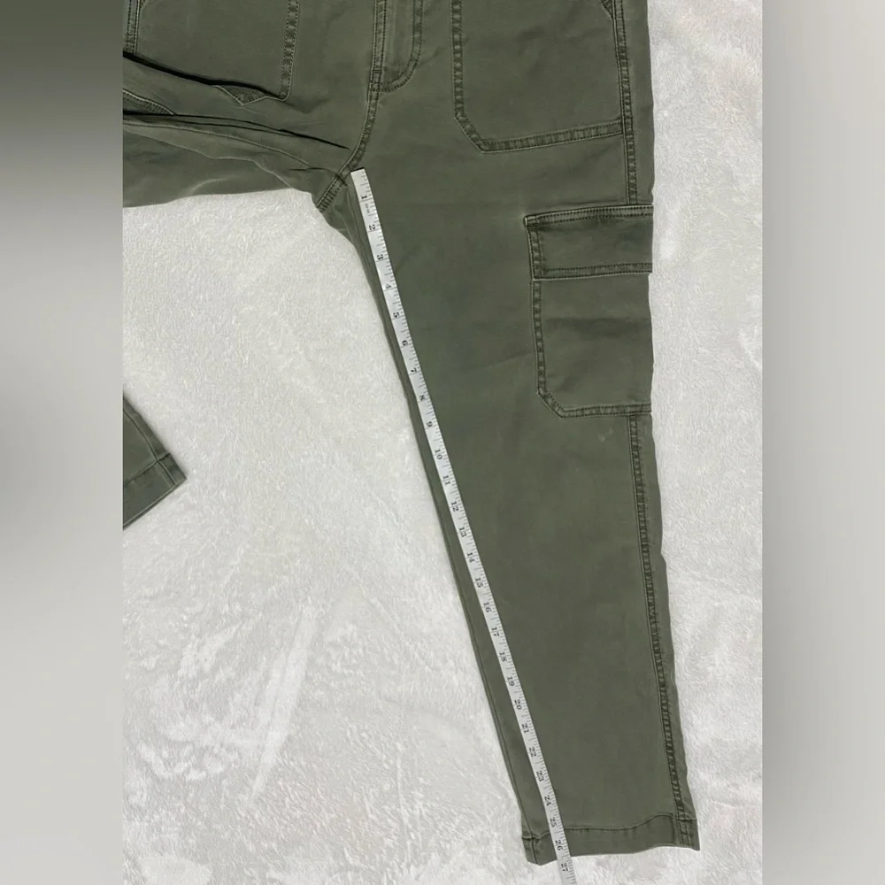 J.Crew The New Straight-Leg Cargo Pant Olive Green High Rise Twill Size 27